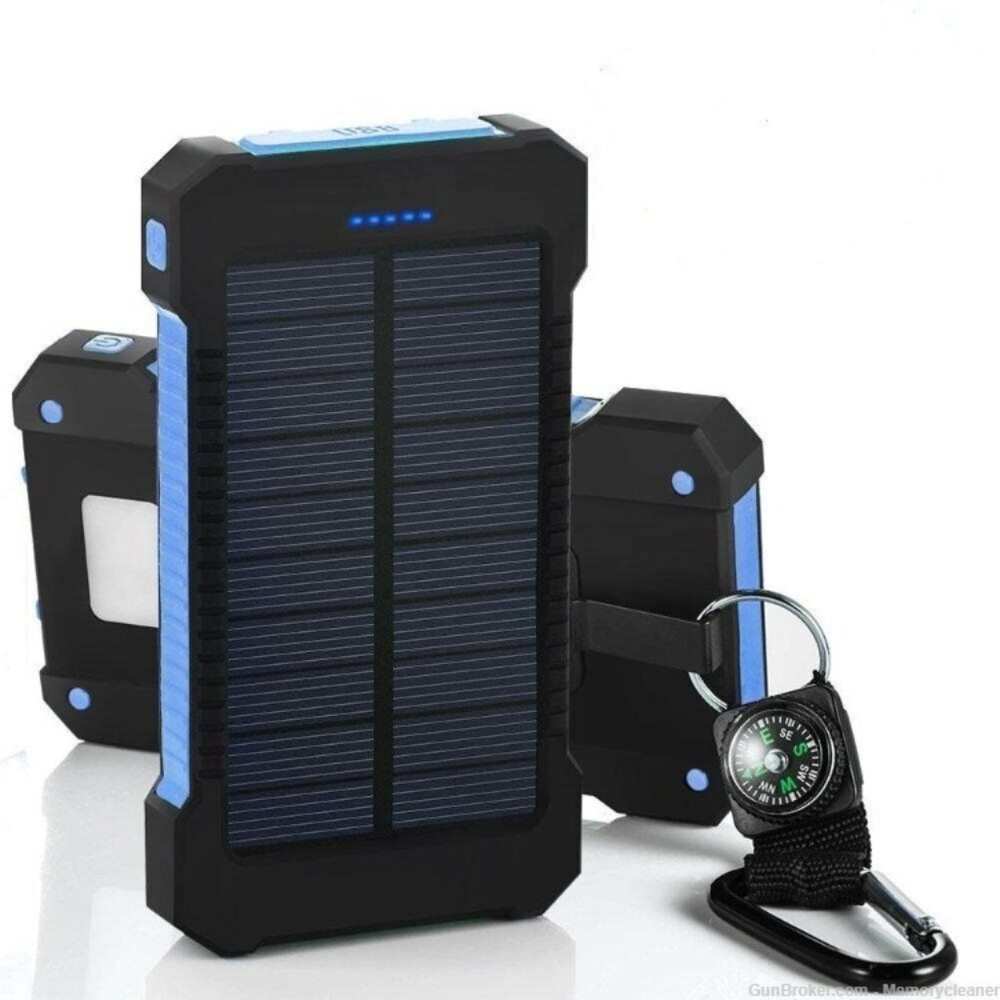 Portable Solar Charger and 10,000mAh Power Bank